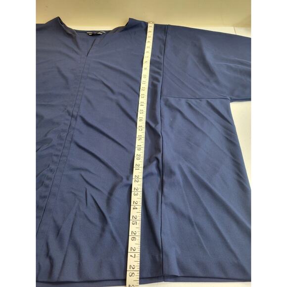 Lands' End Blue Split Neck Kimono Sleeve Casual Top Women's Plus Size 2X - Picture 5 of 9